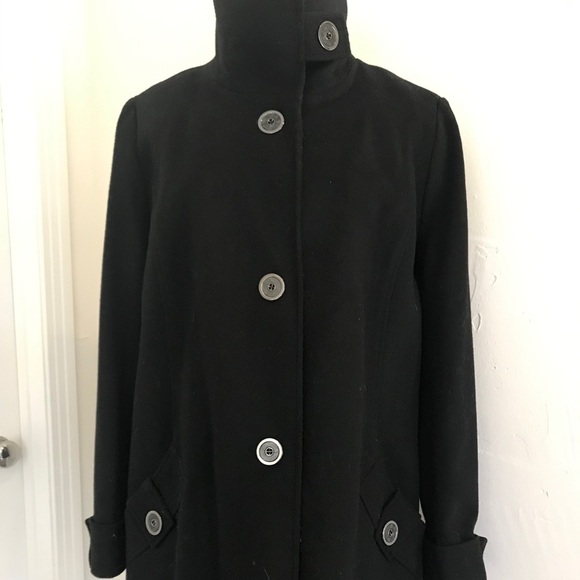 Black Wool Coat - Picture 1 of 13